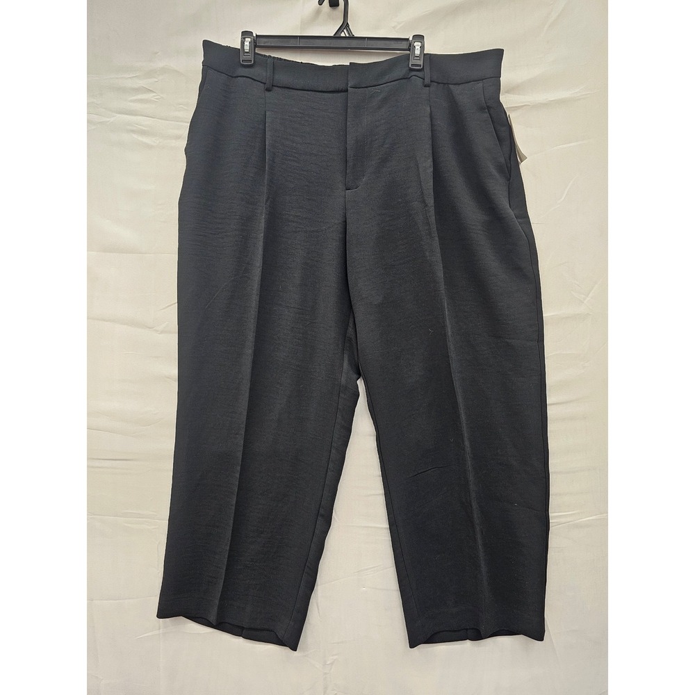 A New Day Black High Rise Essential Trouser Pants Womens 22 Regular New Tag